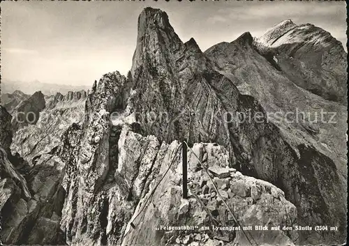 Lysengrat Felsenstuebli mit Saentisblick Kat. Altmann