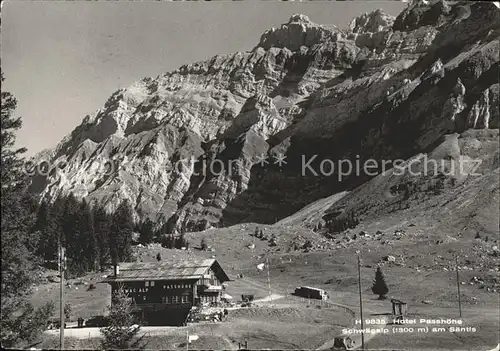 Schwaegalp Hotel Passhoehe am Saentis Kat. Schwaegalp