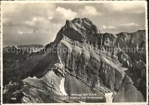 Weissbad Altmann mit Aufstieg vom Rotsteinpass Kat. Weissbad