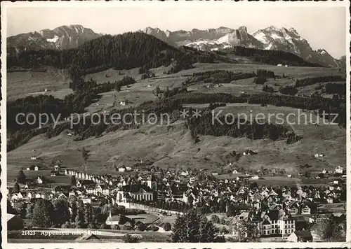 Appenzell IR mit Saentis Kat. Appenzell