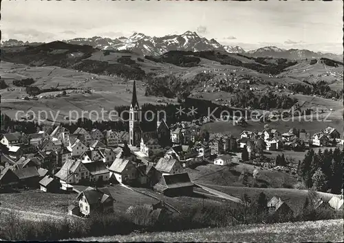 Rehetobel mit Trogen Altmann und Saentis Kat. Rehetobel