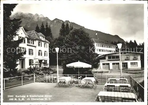 Oberschan Kurhaus und Kinderheim Alvier Kat. Oberschan