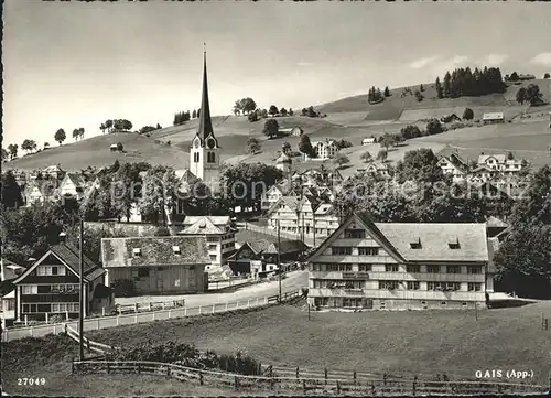 Gais AR Ortsansicht Kirche / Gais /Bz. Mittelland