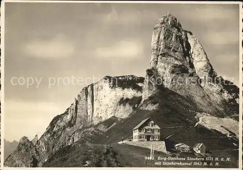 Staubern Berggasthaus Staubern mit Staubernkanzel Kat. Hoher Kasten