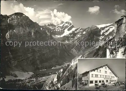 Ebenalp Berggasthaus Ebenalb mit Seealpsee Meglisalp Marwies Altmann Kat. Ebenalp