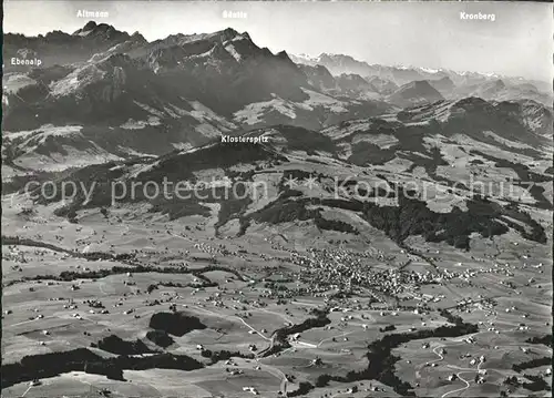 Appenzell IR mit Ebenalp Altmann Saentis Kronberg Kat. Appenzell