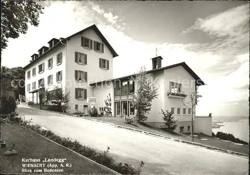 Wienacht Tobel Kurhaus Landegg mit Bodenseeblick Kat. Wienacht Tobel