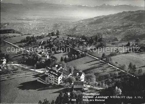 Wienacht Tobel Fliegeraufnahme Kurhotel Landeck mit Rheintalblick Kat. Wienacht Tobel