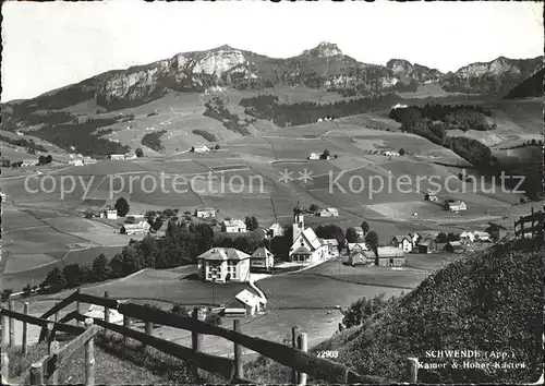 Schwende IR mit Kamor und Hoher Kasten Kat. Schwende