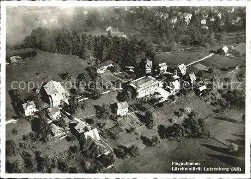 Lutzenberg AR Laerchendoerfli Fliegeraufnahme / Lutzenberg /Bz. Vorderland