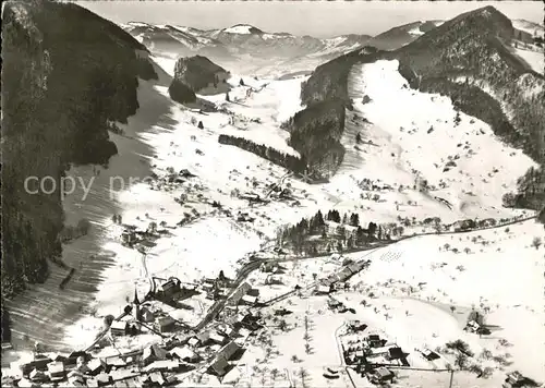 Langenbruck Basel Land Skigebiet Fliegeraufnahme Kat. Langenbruck