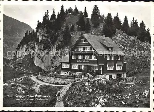 Faehlensee Berggasthaus Bollenwies Kat. Altmann