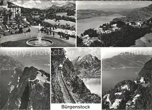 Buergenstock Buergenstock Hotels Bergbahn Vierwaldstaettersee Kat. Buergenstock