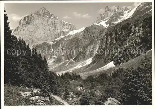 Schlossberg UR Am Weg nach Alpenroesli Schlossberg und Spannort Kat. Schlossberg