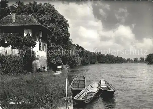 Zurzach Rheinpartie Kat. Zurzach