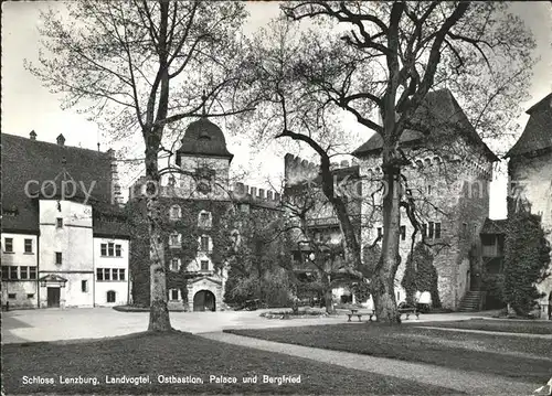 Lenzburg Schloss Landvogtei Ostbastion Palace und Bergfried Kat. Lenzburg