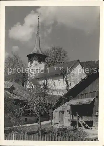 Courtelary Dorfblick mit Kirche Kat. Courtelary