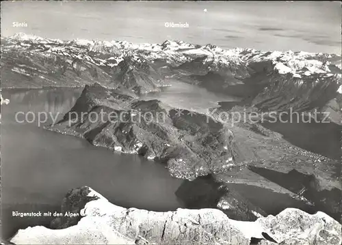 Buergenstock mit Alpenpanorama Kat. Buergenstock