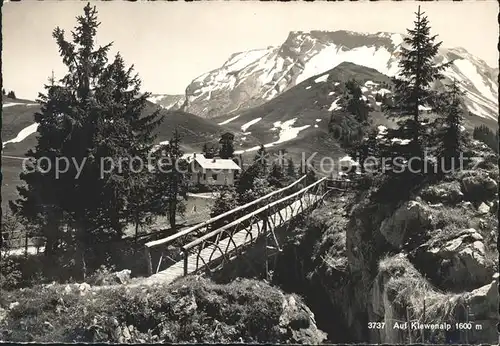 Beckenried Bruecke auf Klewenalp Kat. Beckenried