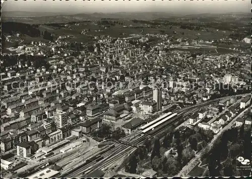 La Chaux de Fonds Fliegeraufnahme Kat. La Chaux de Fonds