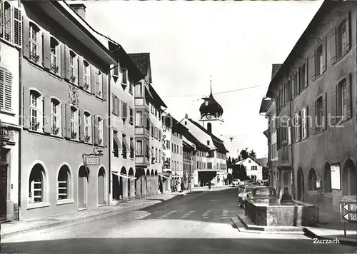 Zurzach Strassenpartie Brunnen Kat. Zurzach