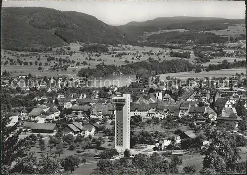 Zurzach Panorama Thermalquelle Fliegeraufnahme Kat. Zurzach