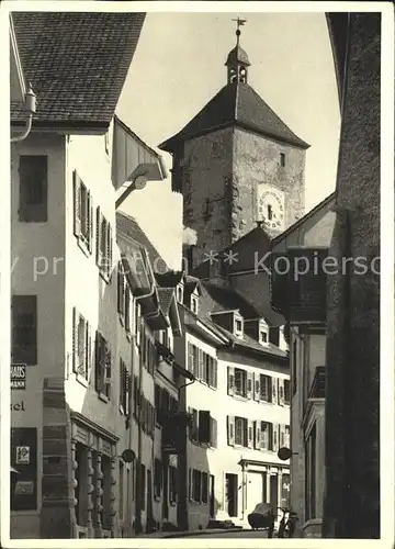 Rheinfelden AG Solbadkurort Geissgasse Obertorturm Kat. Rheinfelden