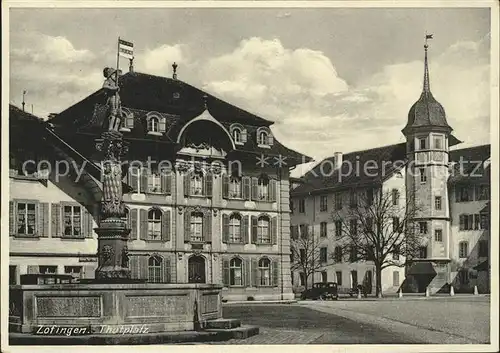 Zofingen Thutplatz Brunnen Kat. Zofingen