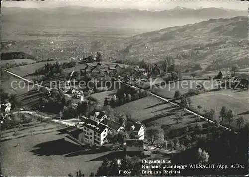 Wienacht Tobel Fliegeraufnahme Rheintal Landegg Kat. Wienacht Tobel