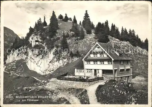 Faehlensee Berggasthaus Bollenwies Kat. Altmann