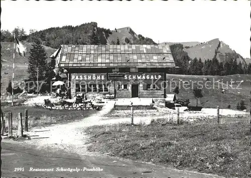 Schwaegalp Passhoehe Restaurant Kat. Schwaegalp