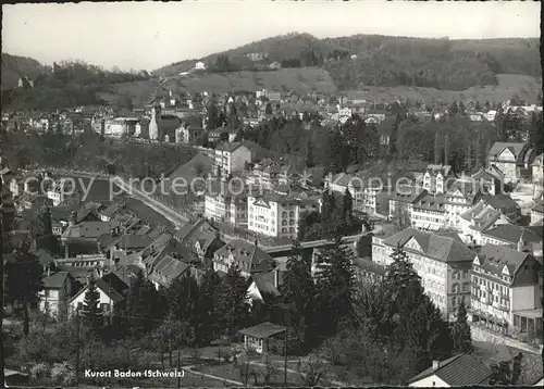 Baden AG Kurort Fliegeraufnahme Kat. Baden