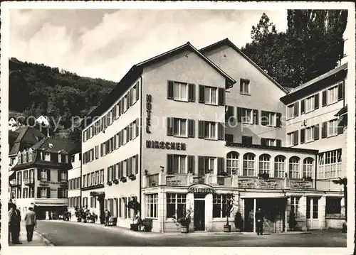 Baden AG Bad Hotel Hirschen Kat. Baden