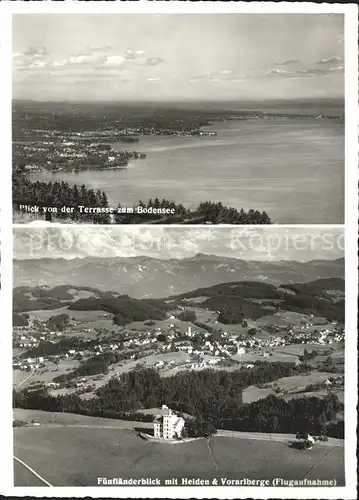 Grub AR Hotel Pension Fuenflaenderblick Fliegeraufnahme Bodensee Kat. Grub AR