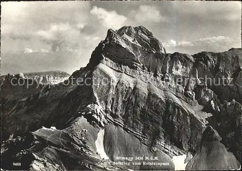 Altmann Saentis mit Aufstieg zum Rotsteinpass Kat. Altmann