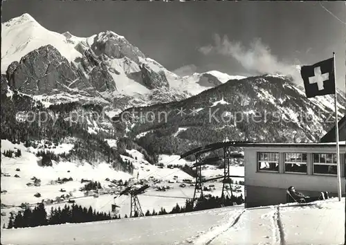 Wildhaus SG Bergstation Sessellift mit Schafberg Kat. Wildhaus