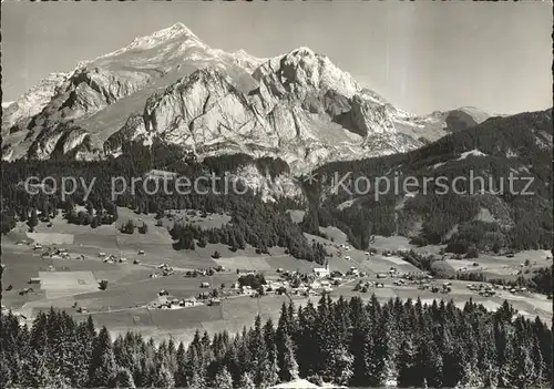 Wildhaus SG mit Saentis und Schafberg Kat. Wildhaus