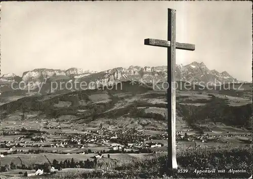Appenzell IR mit Alpstein Kreuz Kat. Appenzell
