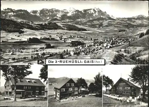 Gais AR Die drei Ruehhuesli / Gais /Bz. Mittelland