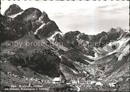 Altmann Saentis Meglisalp Rotsteinpass Liesengrat Kat. Altmann