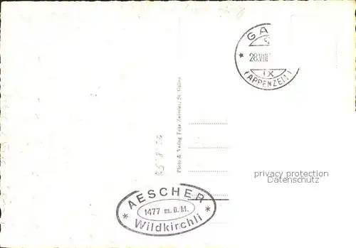 Aescher Wildkirchli  Kat. Weissbad