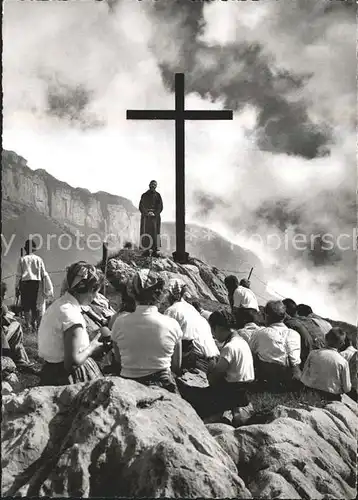 Altmann Saentis Meglisalp Bergpredigt Kreuz Pfarrer Kat. Altmann