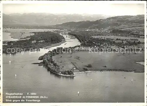 Altenrhein Fliegeraufnahme Strandbad Vorarlberge Kat. Altenrhein