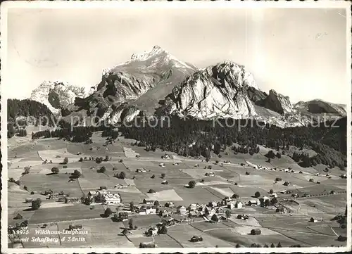 Wildhaus SG Lisighaus mit Schafberg Saentis Kat. Wildhaus