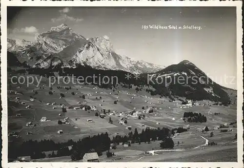 Wildhaus SG mit Schafberg Kat. Wildhaus