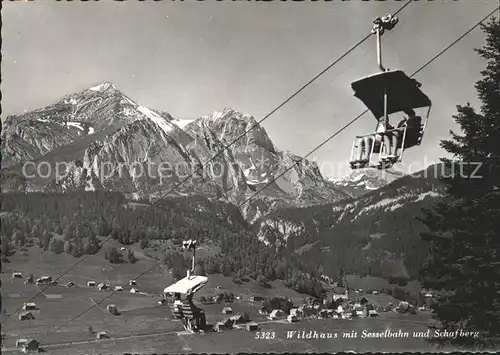 Wildhaus SG Sesselbahn und Schafberg Kat. Wildhaus