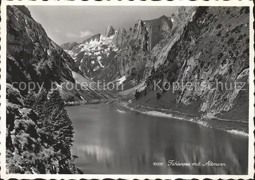 Faehlensee See mit Altmann Berggasthaus Bollenwies Kat. Altmann