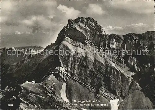 Altmann Saentis Auftieg vom Rotsteinpass Kat. Altmann