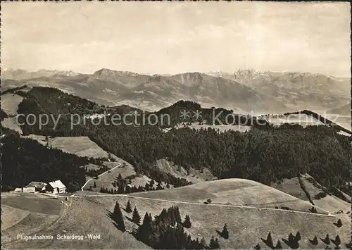 Wald AR Vorderland Fliegeraufnahme Kurhaus Alp Scheidegg  Kat. Wald