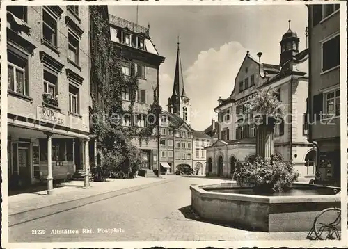 Altstaetten SG Postplatz Brunnen Kat. Altstaetten